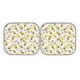 thumbnail image 7 of Bingfone Bee and Flowers Windshield Sun Shade 2-Piece Foldable Car Front Window Sunshade for Most Sedans SUV Truck-Medium, 7 of 7