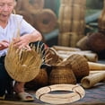 landege 1 Roll of Basket Wicker Weaving DIY Rattan Materials Rattan