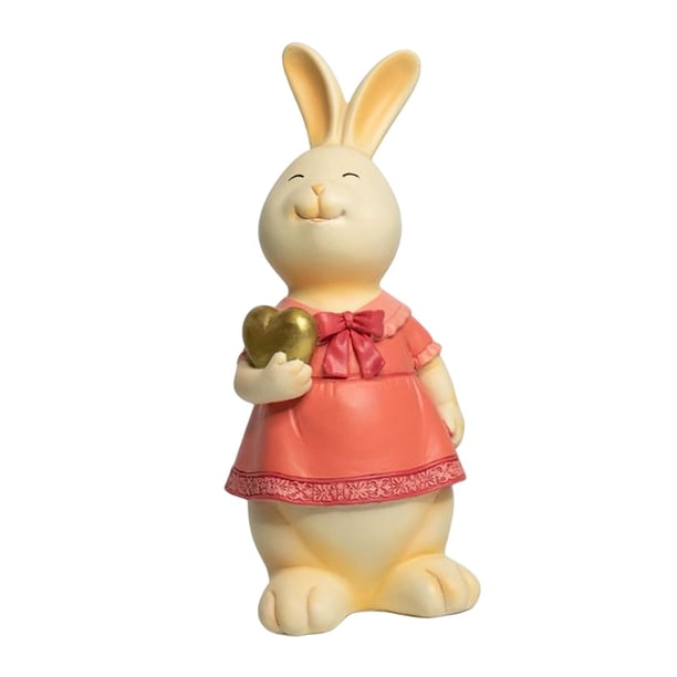 Estatuilla Baoblaze conejo de dibujos animados Escultura decoraciones resina decorativa estilo E