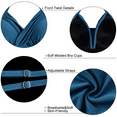 thumbnail image 6 of Hilor Women's Tankini Tops Ruched Swimsuits Tummy Control Swimwear Cross Wrap V Neck Bathing Suit Top Only, 6 of 6