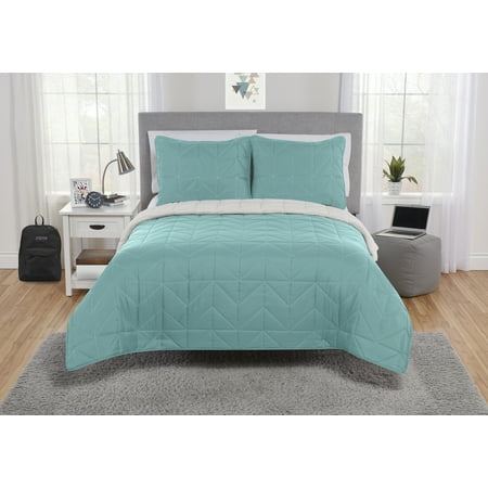 Sherpa Fleece Quilt - Your Zone Reversible Sherpa Fleece Quilt Set, Multiple Colors