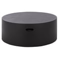 thumbnail image 2 of Safavieh Georgia Outdoor Modern Round Polyfiber Coffee Table, Black, 2 of 9