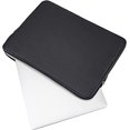 thumbnail image 3 of Funda para portátil compatible con ordenador portátil Chromebook de 11,6 pulgadas, funda protectora de piel sintética impermeable, bolsa de transporte acolchada delgada para hombres y mujeres, color negro   JM, 3 of 5