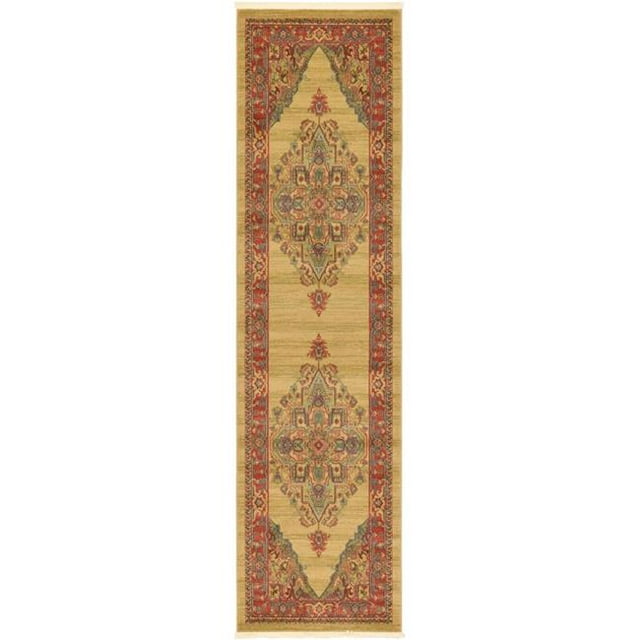 Unique Loom 3123732 2 Pi 7 Po x 10 Pi Arsaces Sahand Runner Rug&44; Bronzage