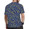 thumbnail image 2 of Wukai Uncaria Flower Print Men's Short-Sleeved Mesh T-Shirt,Quick-Dry Short Sleeve Workout T-Shirt-Medium, 2 of 8