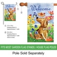 thumbnail image 2 of Welcome Dog Decorative Cute Puppy Spring Summer Double Sided House Flag 28x40 Inch, 2 of 6