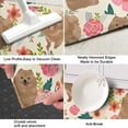 thumbnail image 3 of Pomeranian Dogs and Pioneer Flower Kitchen Rug Mat,Kitchen Runner Rugs Non Skid Washable,Decorative Kitchen Floor Mats for Kitchen,Sink,Laundry,17"X47", 3 of 5