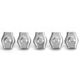 thumbnail image 1 of Juego de 5 abrazaderas de cuerda de acero inoxidable Simplex para uso marino: sujetadores para maquinaria de elevación de alta resistencia, 4 mm/0,16 pulgadas, 1 of 8