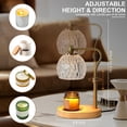 thumbnail image 5 of LMLTLULU Gold Electric Candle Warmer Lamp with Timer, Wax Melter for All Jar Candles, Dimmable Light for Housewarming Gifts, New Home and Bedroom Decor, Ideal Gifts for Mom,Friends,with 2 Bulbs, 5 of 7