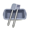 thumbnail image 1 of 3pcs Molde para tostadas Rectangular Cepillo para hornear pan de silicona Antiadherente Raspador de cocina, Gris Inevent HA005323-03, 1 of 2