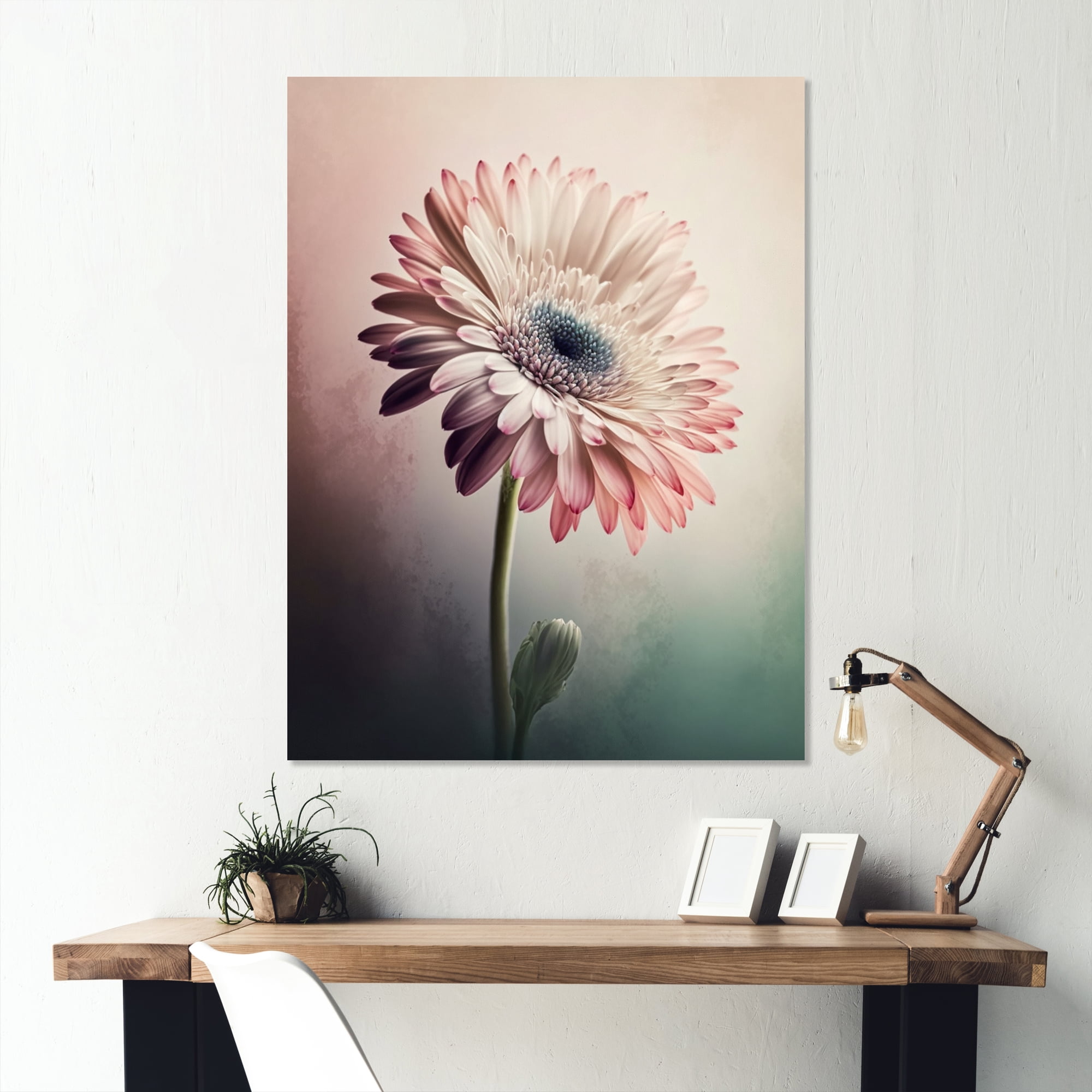 Designart Pink Gerbera Flowers III Canvas Wall Art