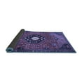 thumbnail image 2 of Ahgly Company Indoor Square Medallion Blue Traditional Area Rugs, 7' Square, 2 of 4