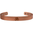 thumbnail image 3 of OM Pure Copper Bracelet 8pcs Strong Magnets for Men & Women Gift Bag 9.5mm, 3 of 8