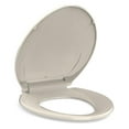 thumbnail image 1 of Soft Close Commercial Toilet Seat - Quick Release, Durable Polypropylene, Stable Shift-Free Design, Easy Install & Clean, Fits 19" Elongated Toilets, Almond, 1 of 7