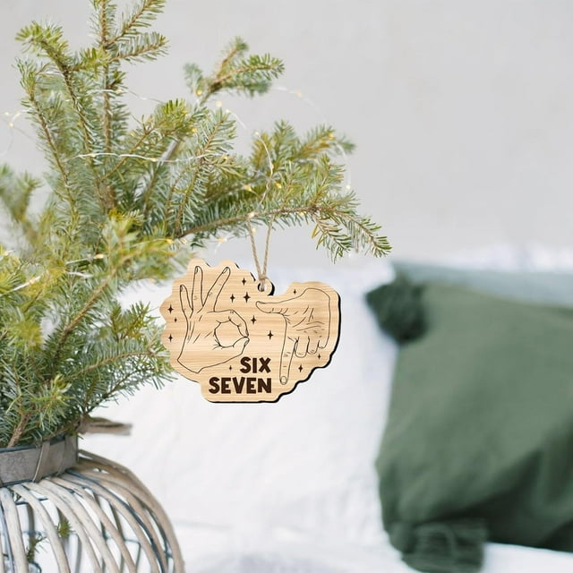 Decoraciones de Árbol de Navidad 10cm 67 Seis Meme Decoración de Navidad