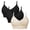 Blue, variant on qinhaie Women's Adjustable Strappy Back Sports Bra, High Support Molded Cup Bra for Workout Running Yoga, Criss Cross Medium Impact Fitness Bra 4-Pack, White Bra