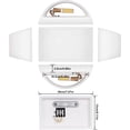 thumbnail image 4 of Aplique LED Interior Moderno Bañador de pared de yeso blanco 14W Cálido W, 4 of 5