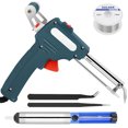 thumbnail image 1 of Kit de soldadura de hierro Antorcha de soldadura electrónica de 60 W con boquilla de alambre de soldadura y 2 pinzas Kit de máquina de soldadura profesional Operación con una sola mano para soldar pla, 1 of 9