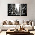 thumbnail image 2 of Elephant Stock Madison Avenue Wall Art - Horizontal Multi Panel Canvas - 3 Piecedining Room Wall Decor - Photography City Multi Panel - Black And Graydecor By Philippe Hugonnard - 74" x 48", 2 of 4