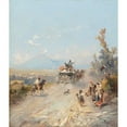 thumbnail image 3 of Franz Richard Unterberger 15x17 Black Modern Framed Museum Art Print Titled - On the Way to Pompeii, with Vesuvius Beyond, 3 of 5