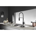 thumbnail image 2 of Gourmetier LS8779NYL New York Single-Handle Pre-Rinse Kitchen Faucet - Brushed Nickel, Matte Black, 2 of 4