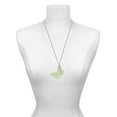 thumbnail image 3 of Delight Jewelry Acrylic Cut Out Butterfly Mirror Lime Green Silvertone Hope Anchors the Soul Bar Charm Necklace, 23", 3 of 4