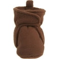 thumbnail image 3 of Hudson Baby Baby and Toddler Cozy Fleece Booties, Brown, 0-6 Months, 3 of 11