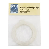 HIC Harold Import Co. 9924 3-3/4" Silicone Canning Jar Gasket Ring Pack 4 Count