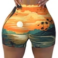 thumbnail image 2 of Naloa Tropical Sunset Paradise Biker Shorts for Women Seamless Scrunch Short Women’s Yoga Shorts for Gym Running Sport Shorts-XX-Large, 2 of 8