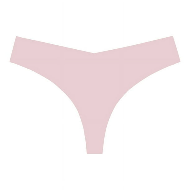 Zhuge Ropa interior sin costuras para mujer, bragas sexys de encaje estilo hipster, tanga, bragas, ropa interior para mujer, 3 piezas (polvo coral, L)