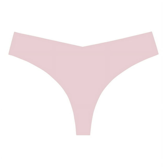 Zhuge Ropa interior sin costuras para mujer, bragas sexys de encaje estilo hipster, tanga, bragas, ropa interior para mujer, 3 piezas (polvo coral, L)