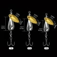 thumbnail image 5 of 2pcs Fishing Spoons Metal Lures with Hook Rotating Hard Fishing Lures, 5 of 13