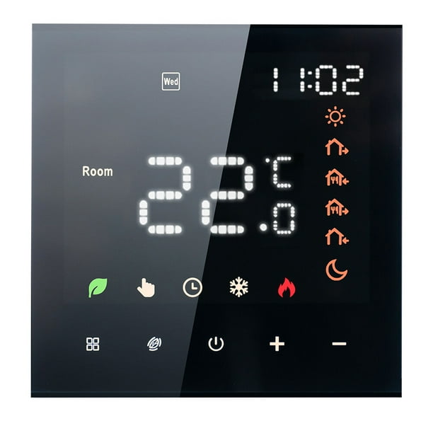 Termostato inteligente 3A Digital programable pantalla LCD pantalla táctil calefacción por suelo radiante