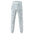 thumbnail image 5 of OSOLU Solid Color Men's Fitness Casual Mid-Waisted Trousers Zipper Pocket Sports Sweatpants Pants Daily Relaxed Fit Breathable Bottoms, 5 of 8