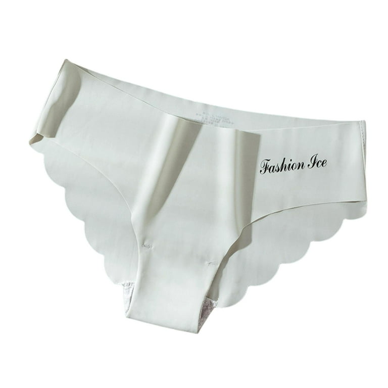 PERZOE Panties Ladies Underwear Breathable Wave Edge Comfortable