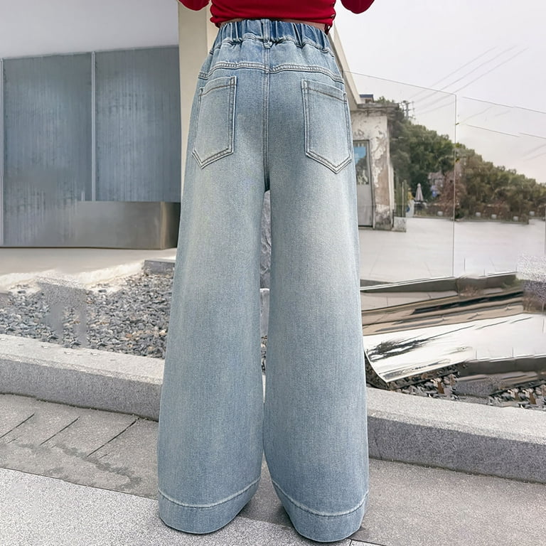 SEAUR Kinderenen Girls Denim Jeans Relaxed Loose Straight