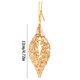thumbnail image 1 of Fiudx Ofertas y liquidaciones Colgante hueco de oro con forma de árbol de Navidad, bola de Navidad, adornos navideños, colgante con forma, 1 of 2
