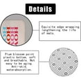 thumbnail image 6 of 4PCS Pink Leopard Shower Curtain Sets with Rugs, Waterproof Fabric Beige Shower Curtain, Trendy Cheetah Howdy Smile Face Lightning Girly Cute Preppy Aesthetic Modern Teen Girls Bathroom Decor, 6 of 7