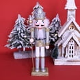 thumbnail image 5 of Techinal Nutcracker Ornament Walnut Soldier King Puppet Wooden Figures Christmas Decor, 5 of 13