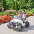 thumbnail image 3 of VOLTZ TOYS 2 Seater Ride On Car, 12V Electric Car for Kids, Electrical Jeep with 2 Seats, Full LED Lights, Parental Remote Control, MP3 Player (White), 3 of 8