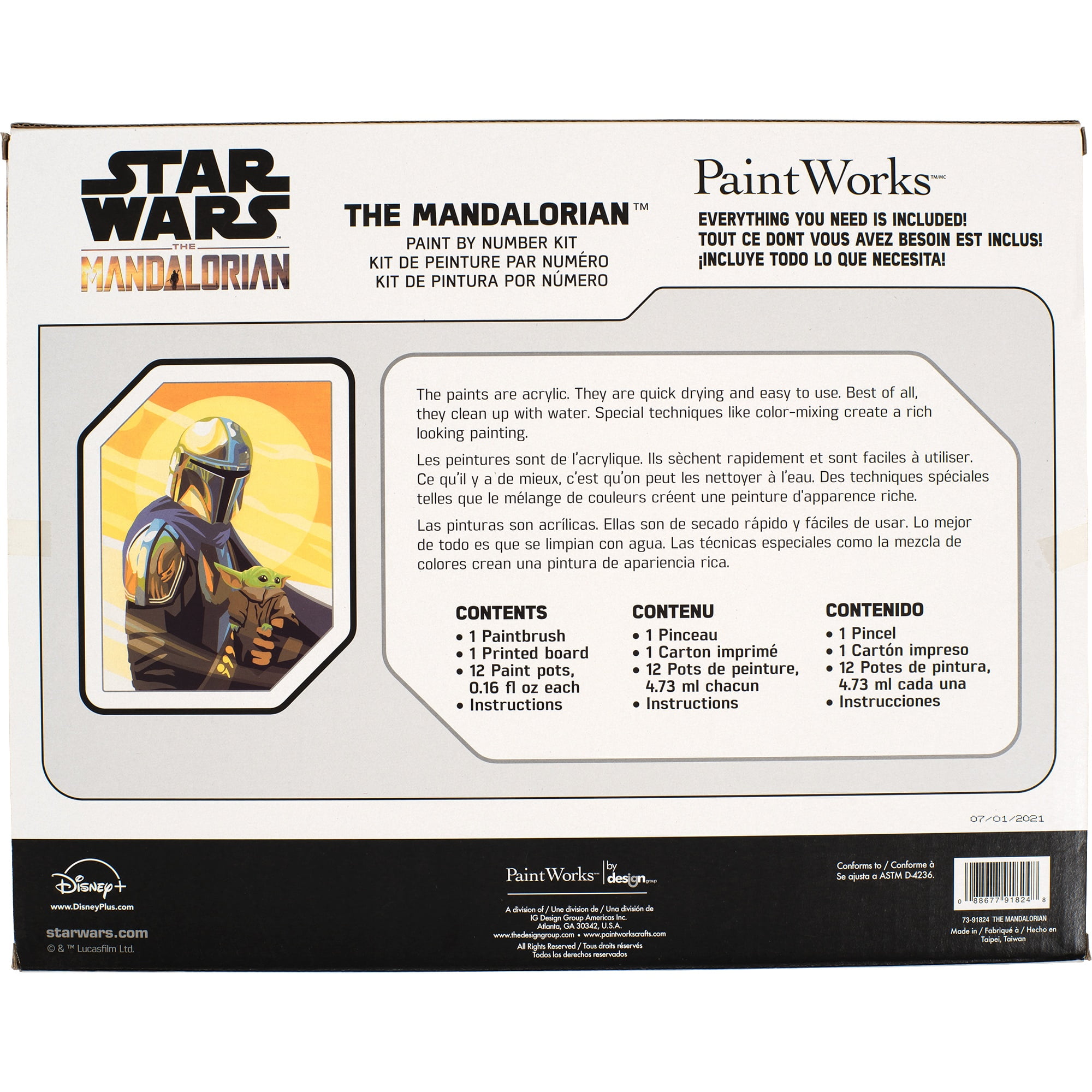 Paintworks® Mandalorian Paint-by-Number Kit