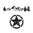 thumbnail image 1 of CARTTOU Car Sticker Star Tree Mountain Car Decal Universal No Fading No Degumming Auto PVC Stickers, 1 of 7