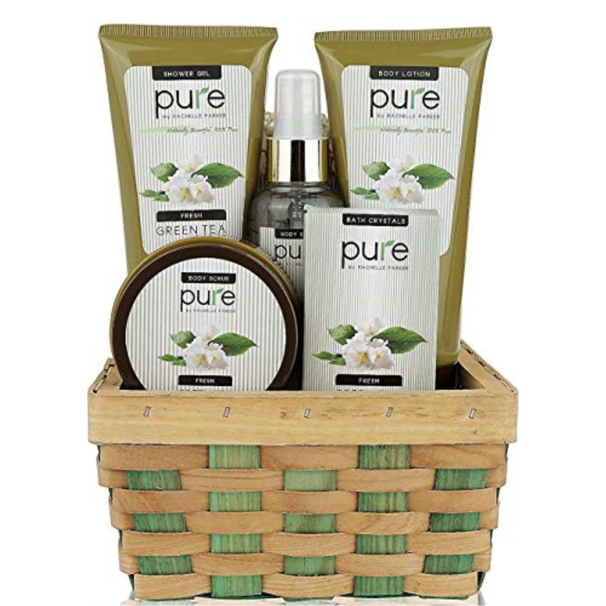 Pure! Herbal Collection Spa Basket 1 Birthday Gift Basket for Women! Keeps Giving! Cleansed