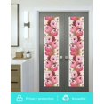 thumbnail image 5 of Window Privacy Film, Pink Fall UV Sun Blocking Window Tint Film Heat Control One Way Blackout Window Film, Thanksgiving Pumpkins Maple Leaves Retro Beige Non Adhesive Static Cling Sticker 29.5x118 In, 5 of 7