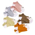 thumbnail image 4 of 5 Pairs Cartoon Rabbit Ankle Sock Low Cut Sock Girl Short Sock Creative Sock, 4 of 7