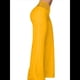 thumbnail image 3 of Pantalones Acampanados con Cinturón para Mujer, Estilo Informal, de Cintura Alta y Pierna . Amarillo S, 3 of 7