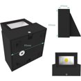 thumbnail image 2 of Juego de 2 apliques LED de 5 W para interior/exterior, blanco cálido, 3000 K, IP65, para dormitorio, sala de estar, baño, color negro, clase energética A+ Zhivalor WXOTTO-LKX-2864, 2 of 5