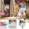 thumbnail image 2 of Welcome Sign Wood Flower Spring Door Sign Wedding Door Sign Welcome Wall Sign, 2 of 6