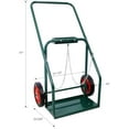thumbnail image 2 of Dual Welding Cylinder Cart - 440lbs Capacity Large Deluxe Welding Cylinder Hand Truck with 10-Inch Solid Rubber Wheels & and Tank Storage Safety Chains | Suitable for Double 9.5in Dia. Gas Cylinders, 2 of 9