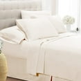 thumbnail image 3 of 1000-Thread-Count 6 Piece Sheet Set - 100% Pure Egyptian Cotton Sheets 14" Inch Deep Pocket - Soft & Smooth Quality Bedsheets (Ivory Solid) Full-XL Size., 3 of 5